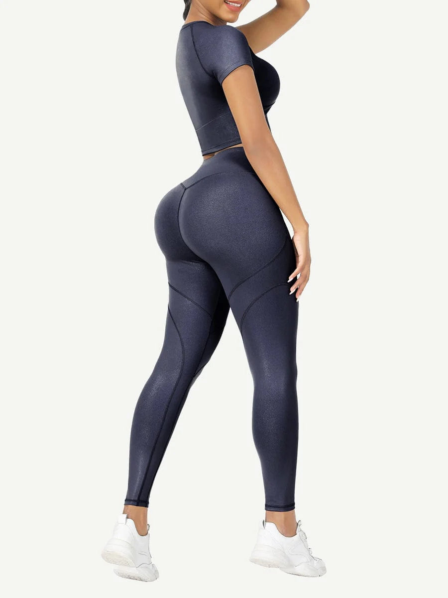 Short Sleeves High Waist Yoga Suits--Available for Pre-Order