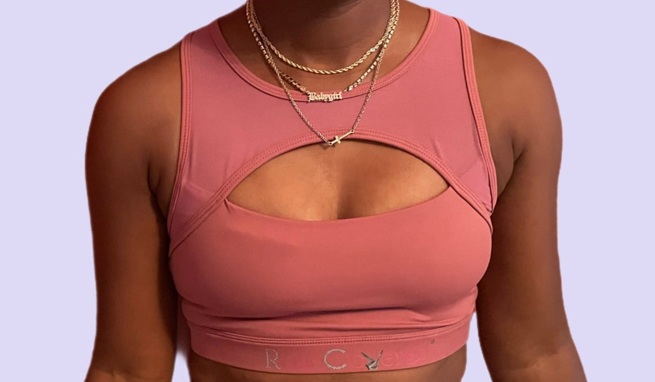 Rose Pink Sports Bra
