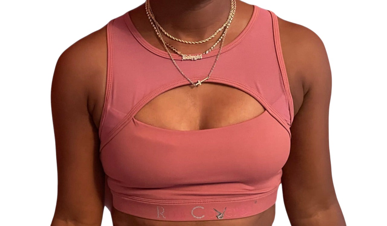 Rose Pink Sports Bra