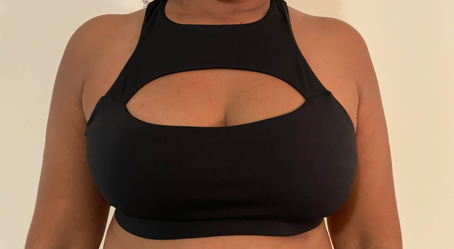 Obsidian Black Sports Bra