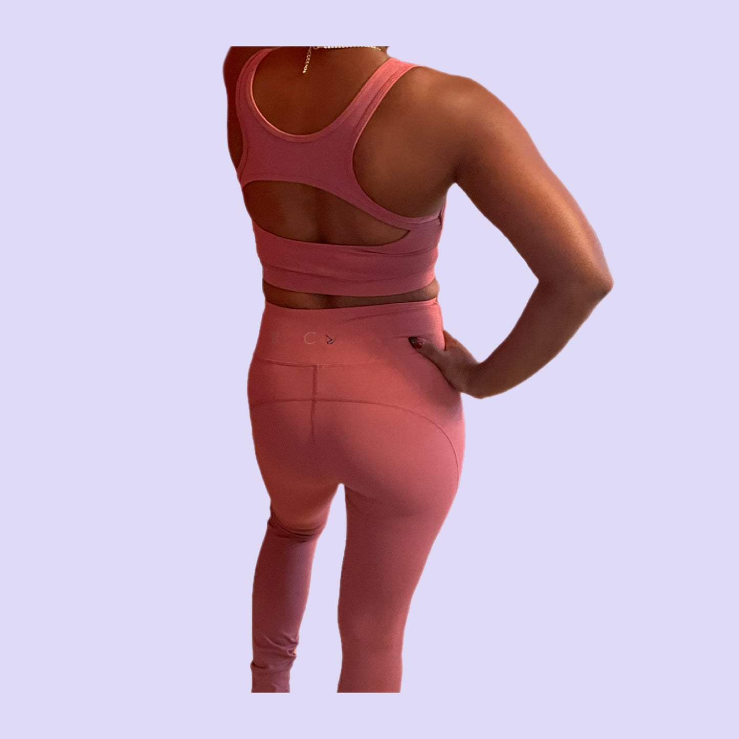 Rose Pink Yoga Active Wear Set