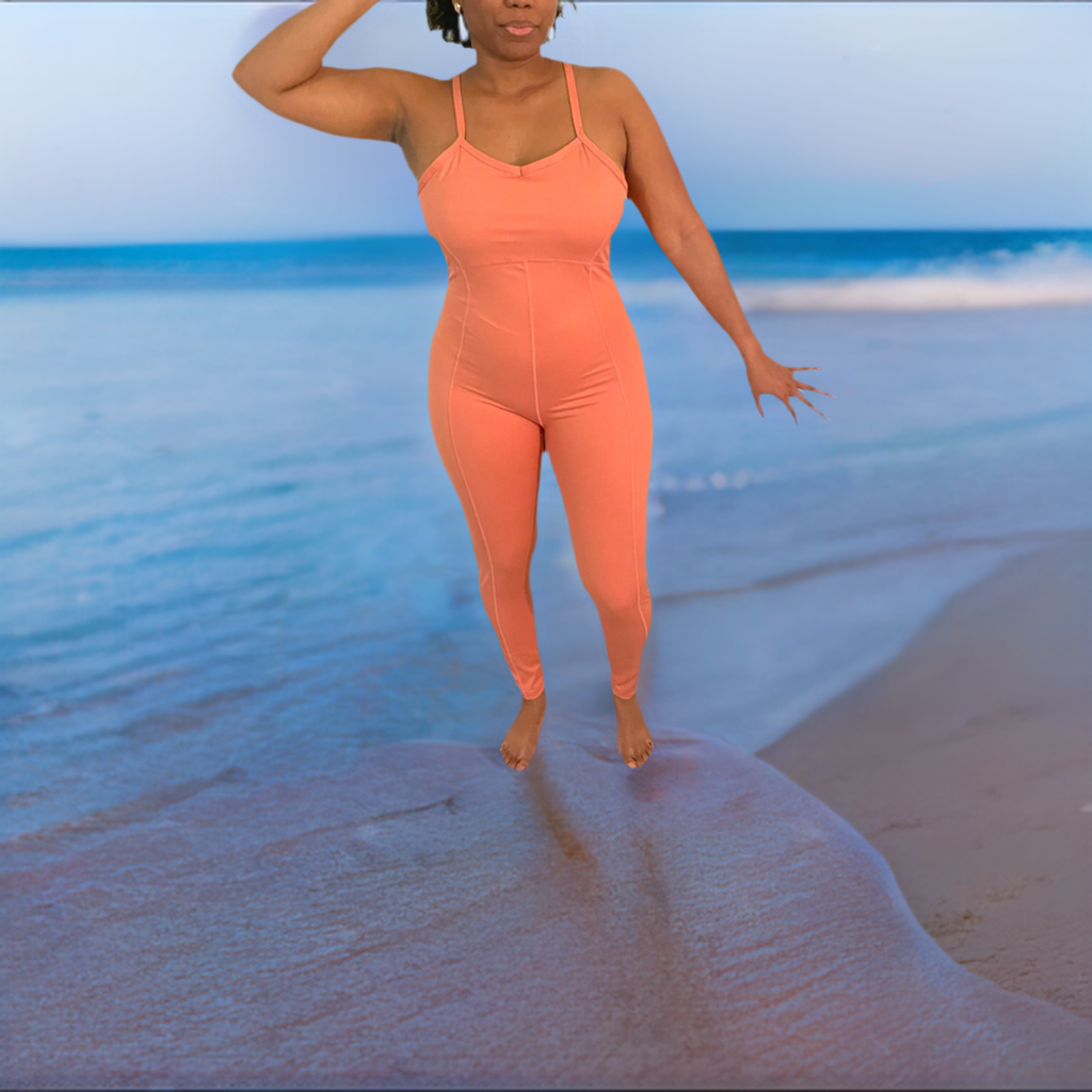 Coral Yoga Bodysuit