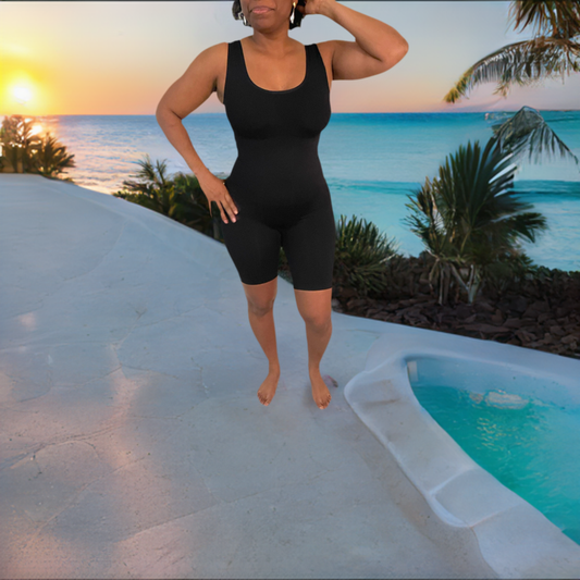 RoseCoveredFIT™ Onyx Black🌿Jumpsuit